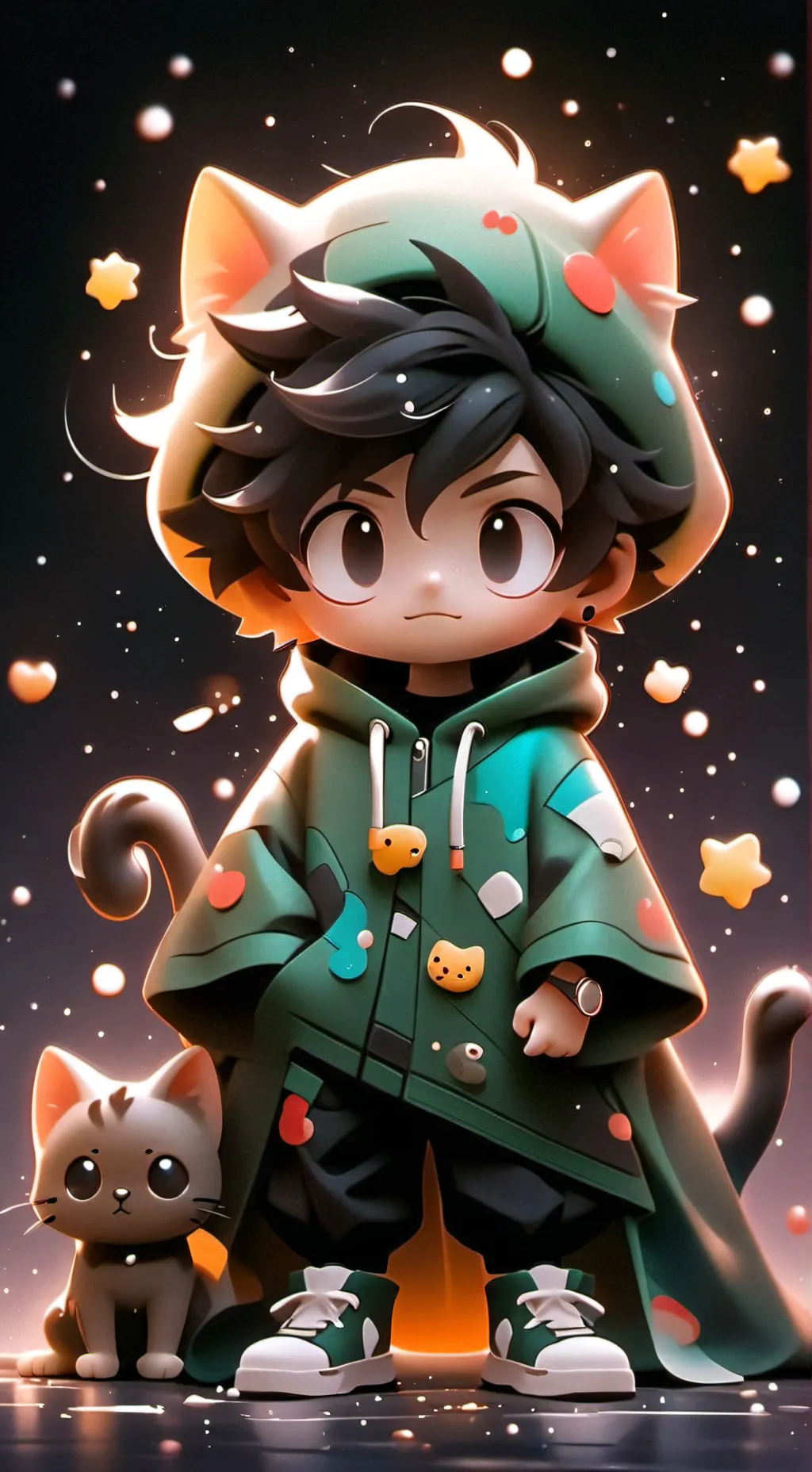 ai character: DAMIAN22G background