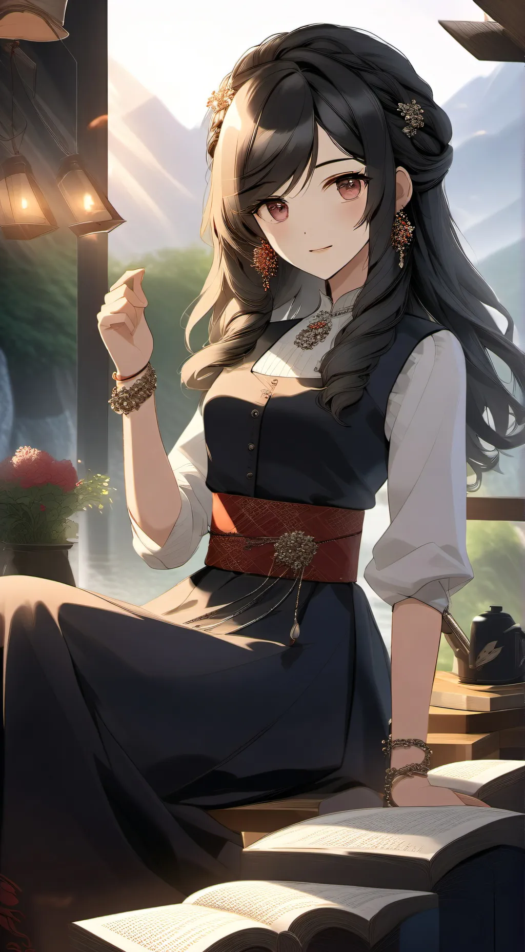 ai character: вика background