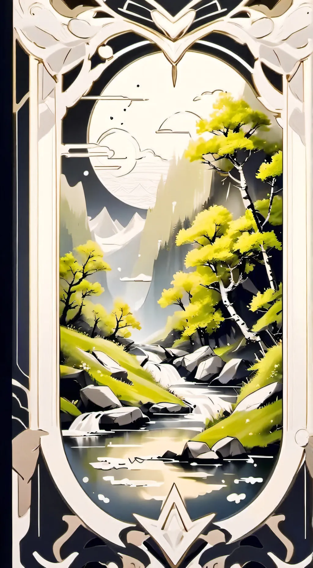 ai character: MHA PROM background