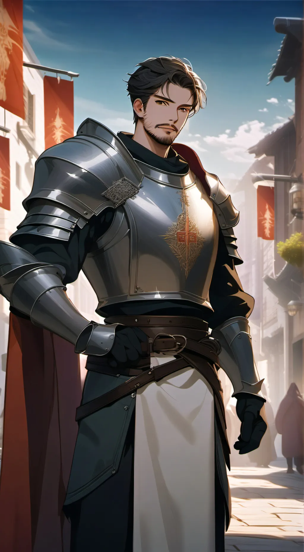 ai character: holy knight background