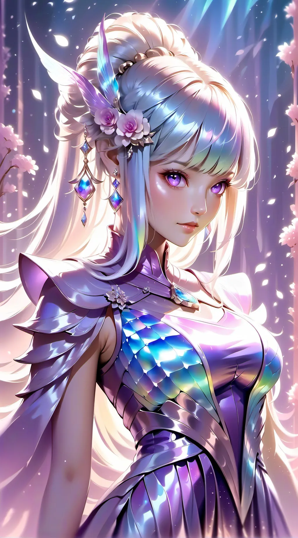 ai character: kny Valentine'sday background