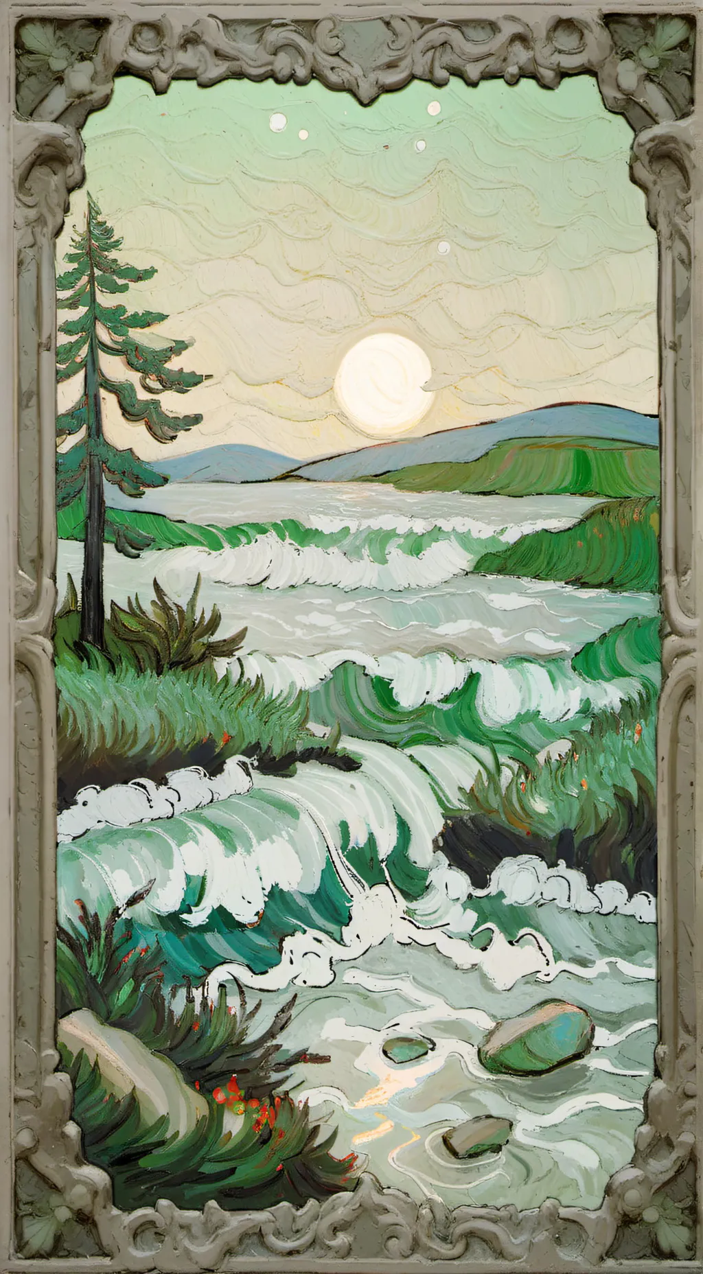 ai character: lab background