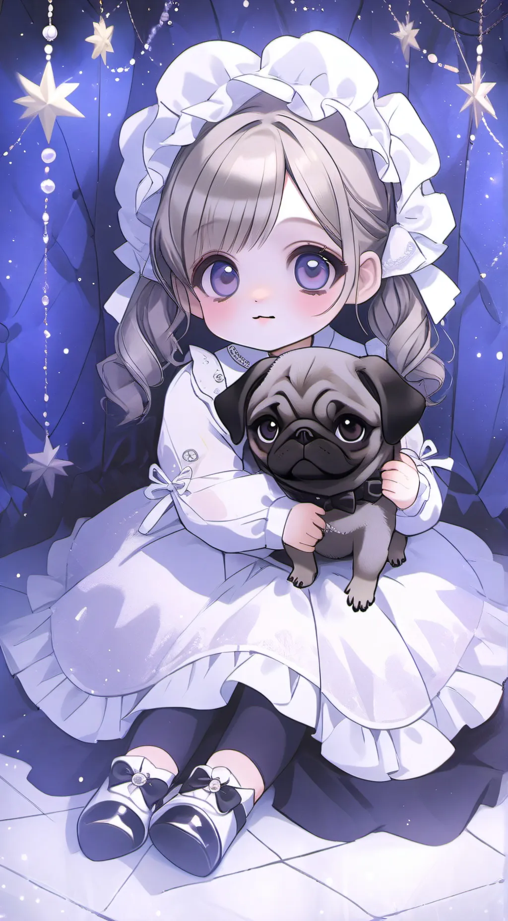 ai character: Lila and Molly background