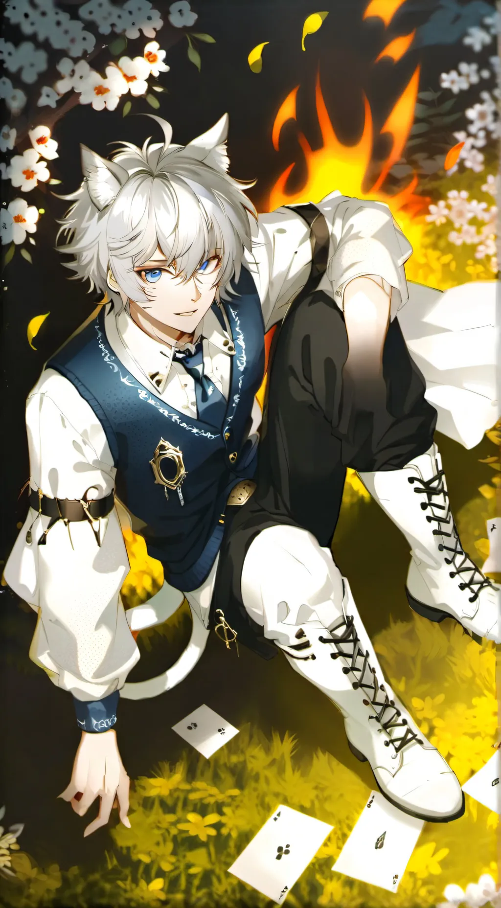 ai character: Ikione  background