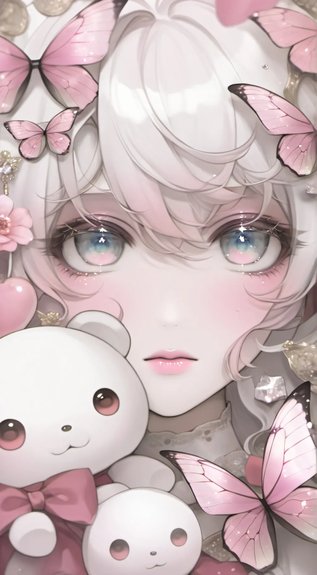 ai character: Kuma Sakura background