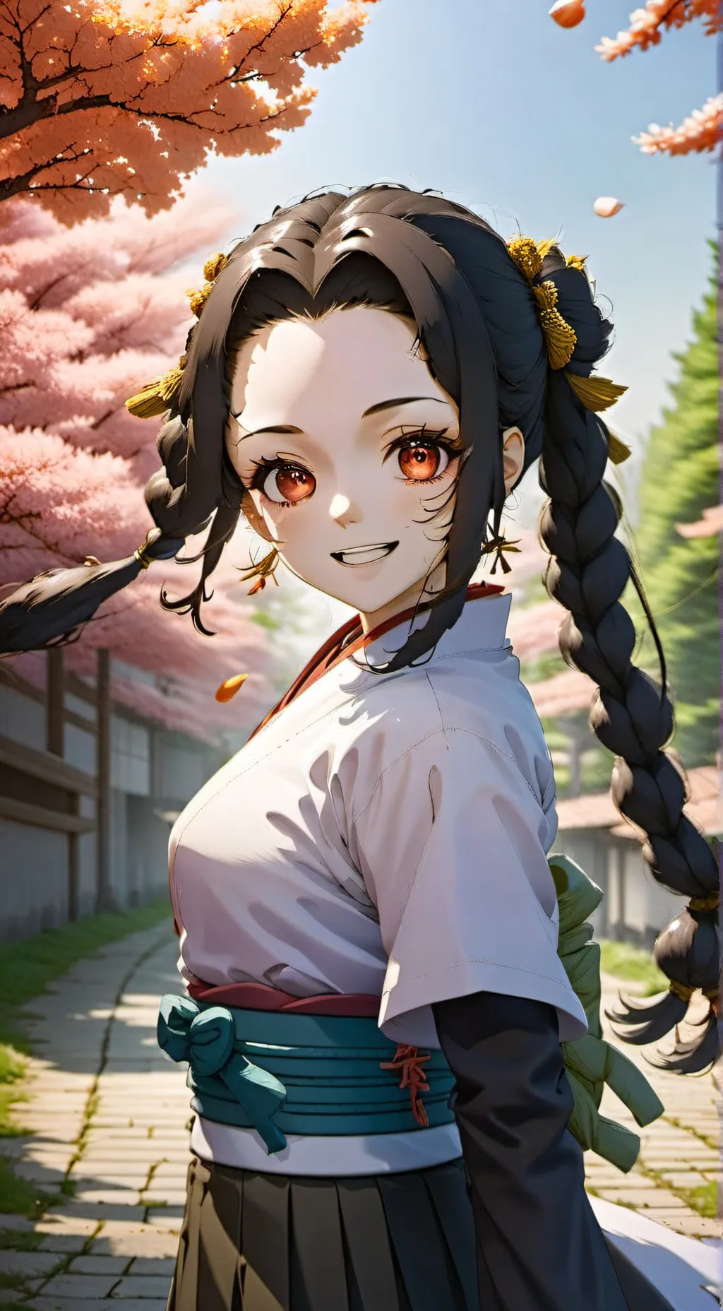 ai character: Nezuko background