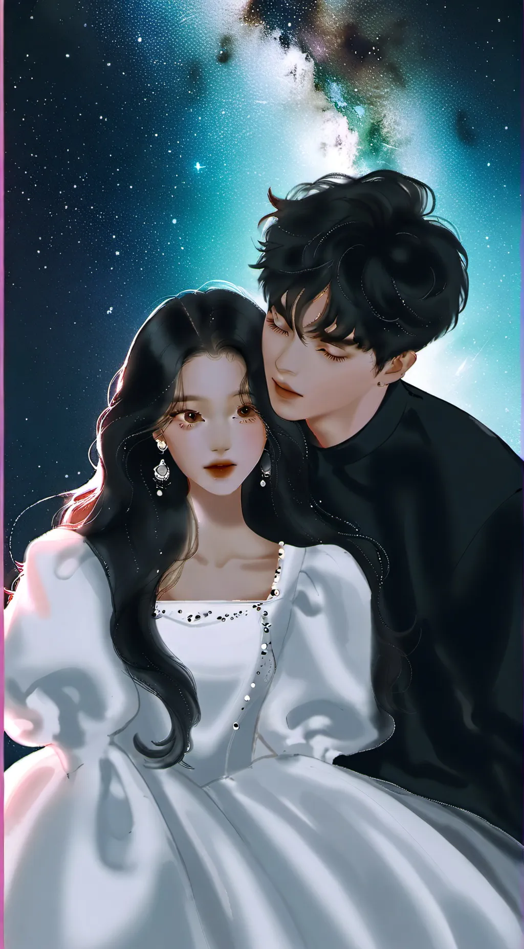 ai character: Crushes sleepover😅 background