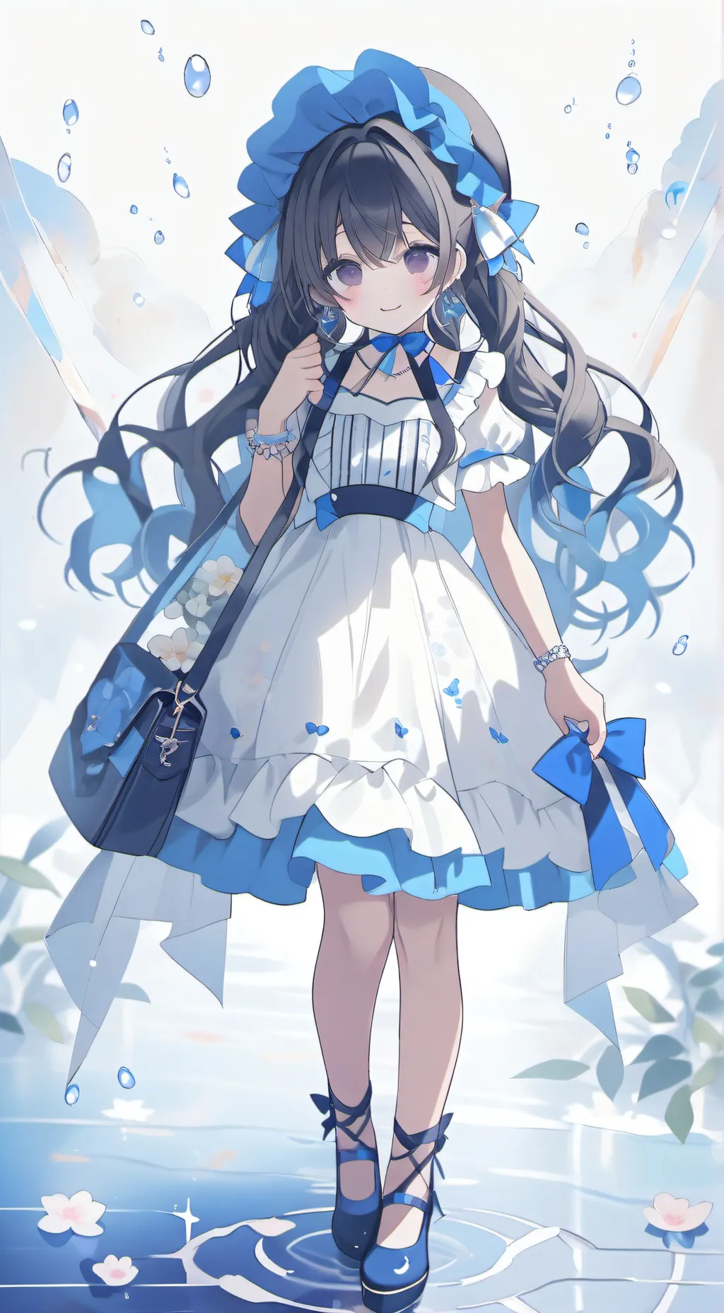 ai character: девушка  background