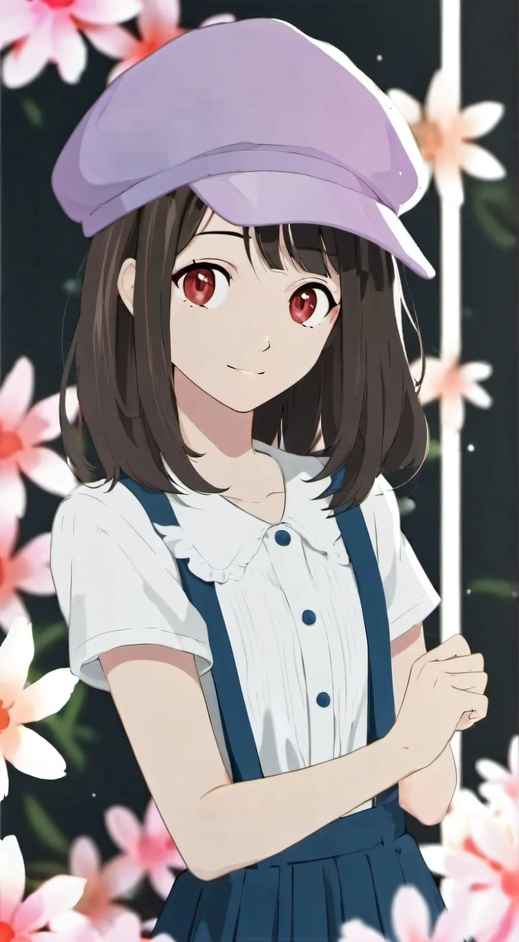 ai character: Violet ￼ background