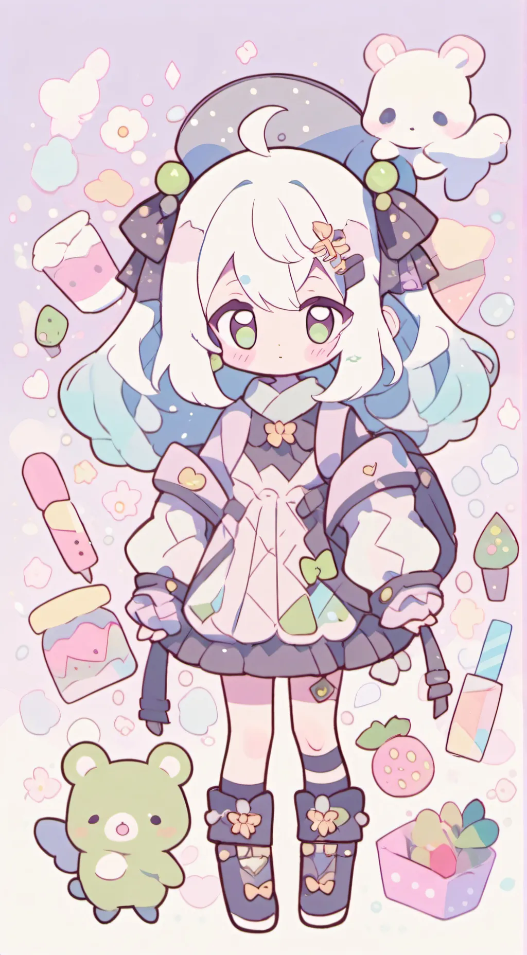 ai character: una bebe background