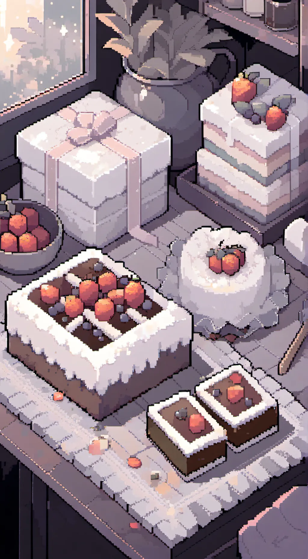 ai character: FruitCake!! background