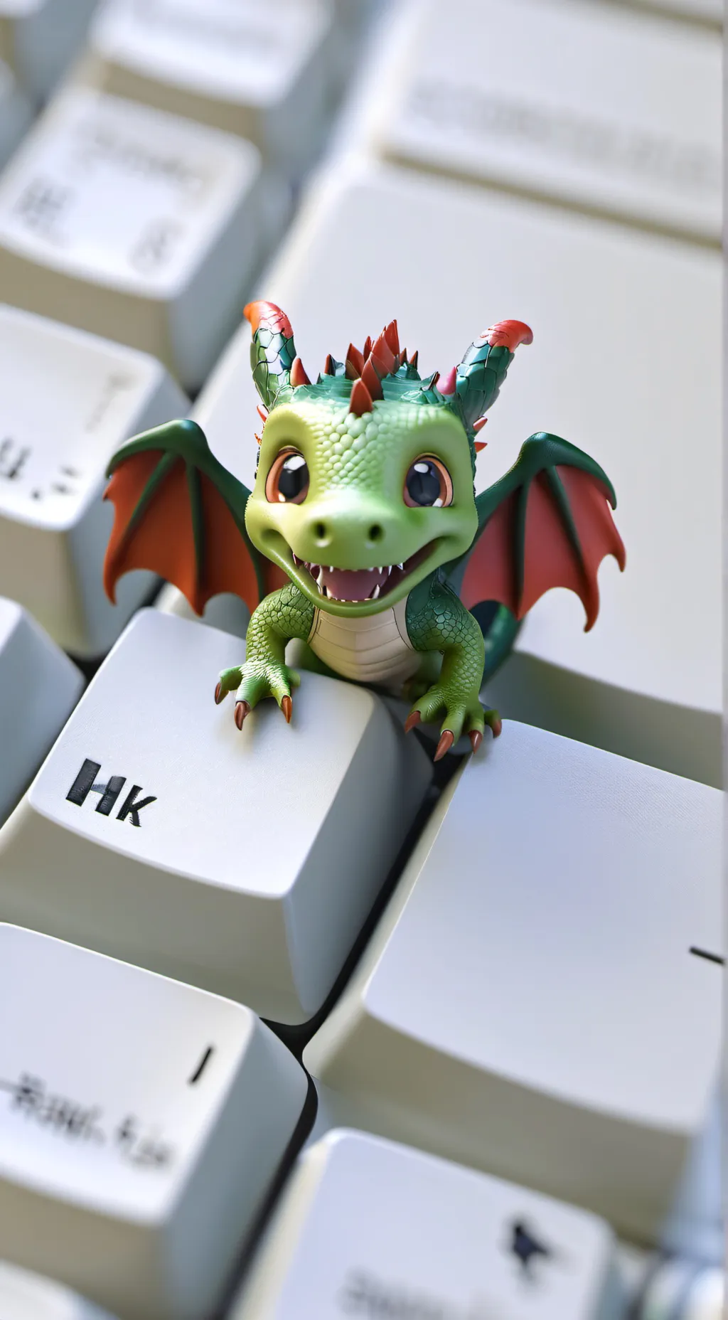 ai character: tiny baby dragon background