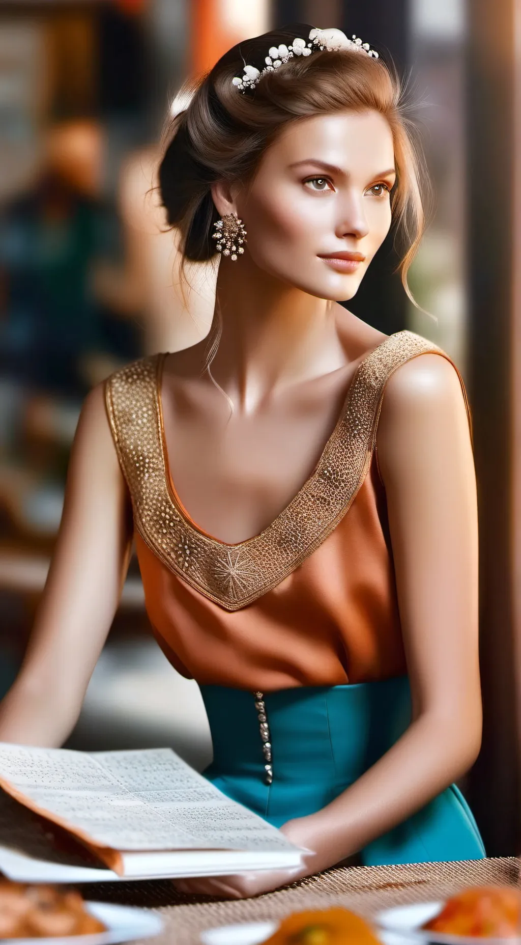 ai character: Zoé  background