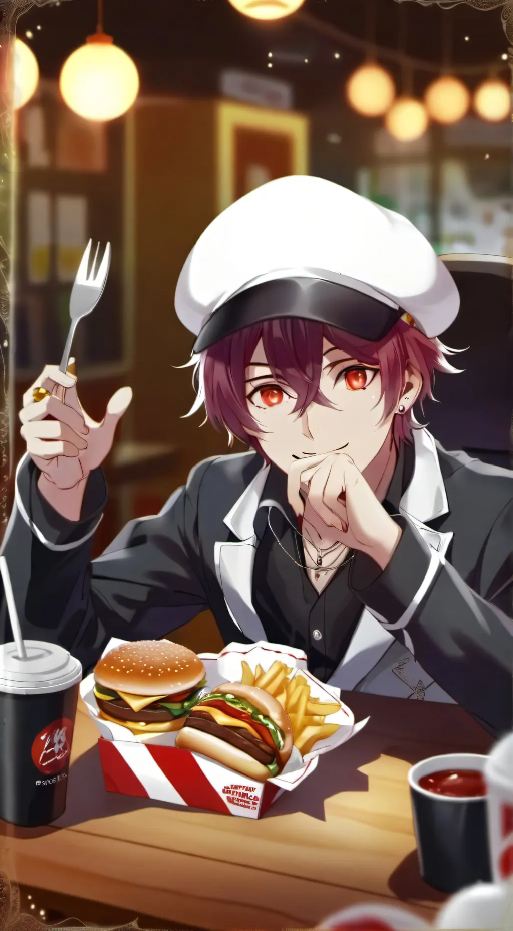 ai character: PJO  background