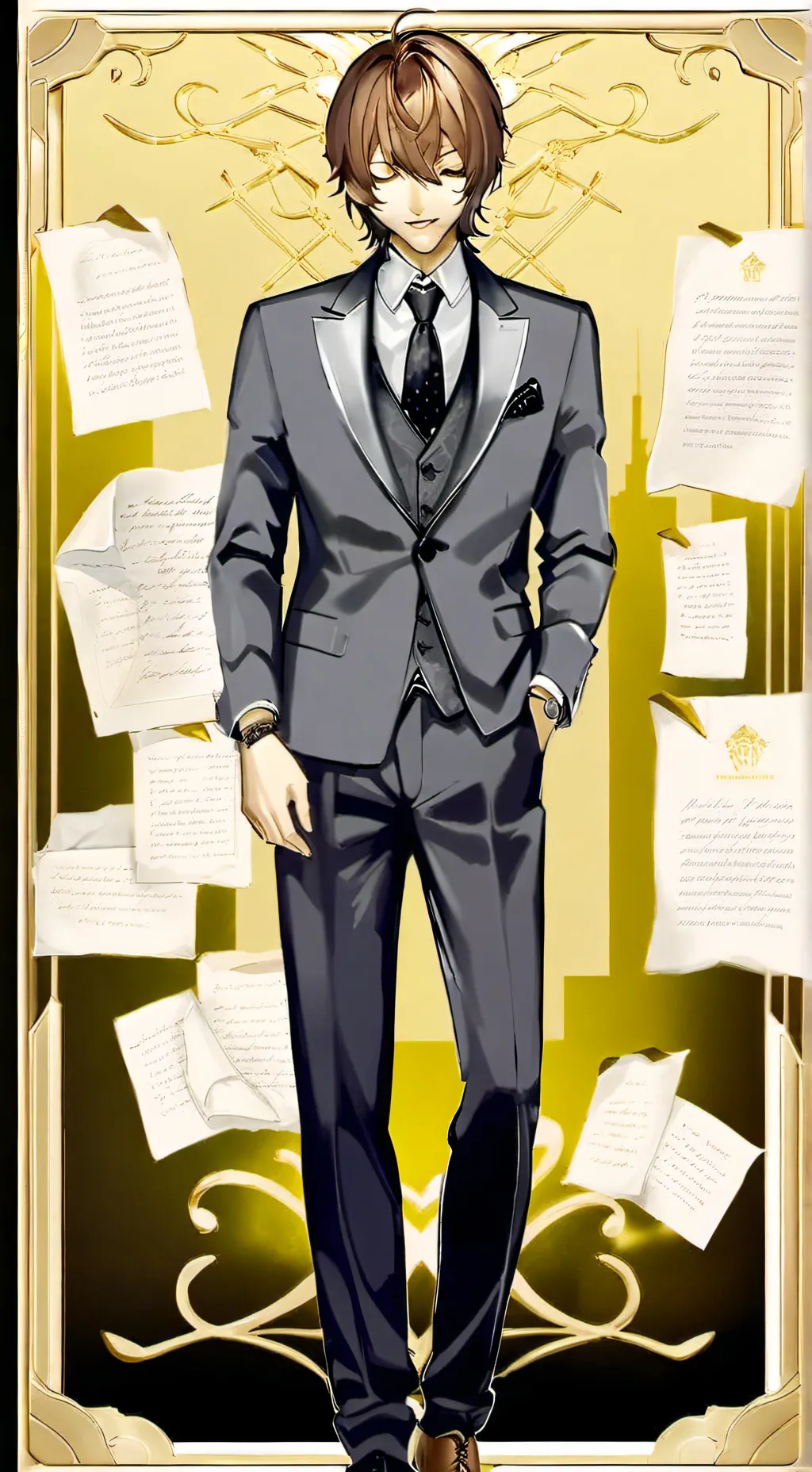 ai character: akechi background