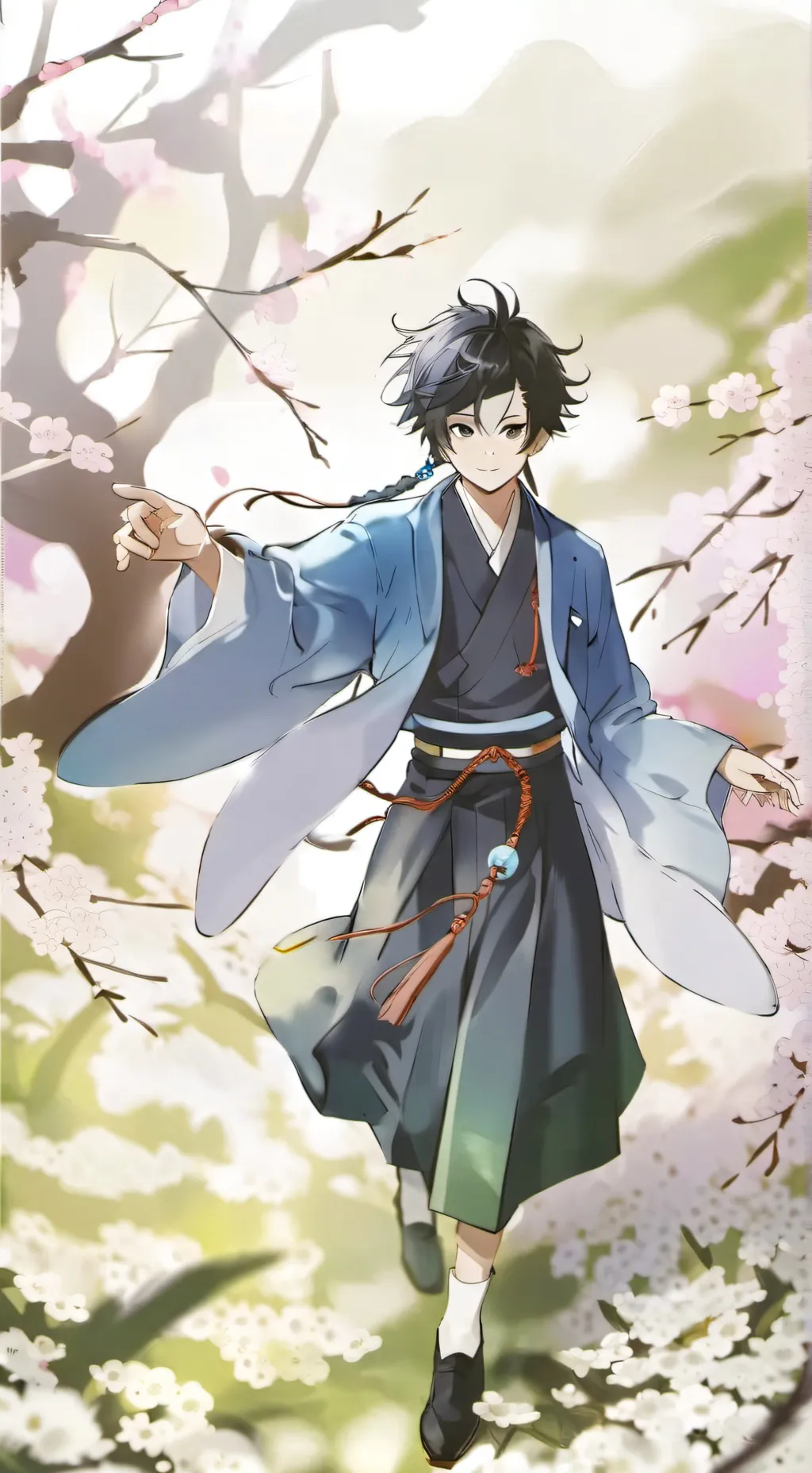 ai character: Muichiro  background