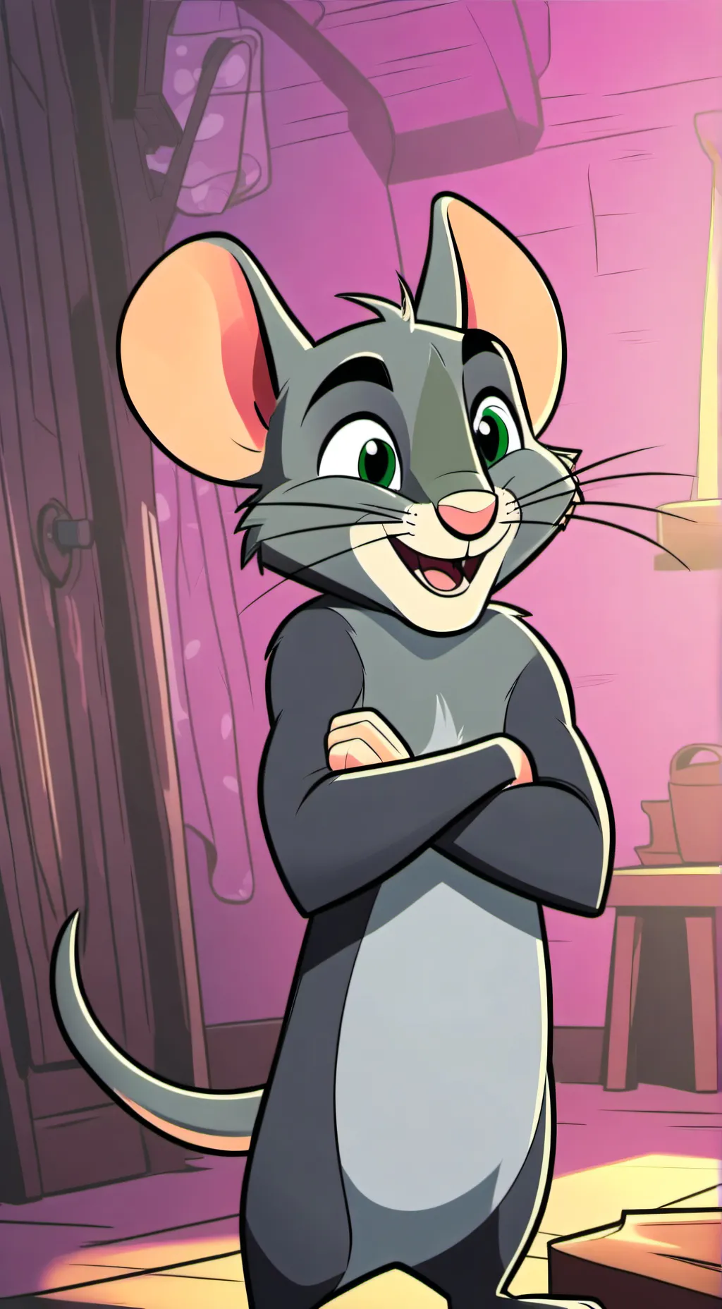 ai character: Mighty Mouse background