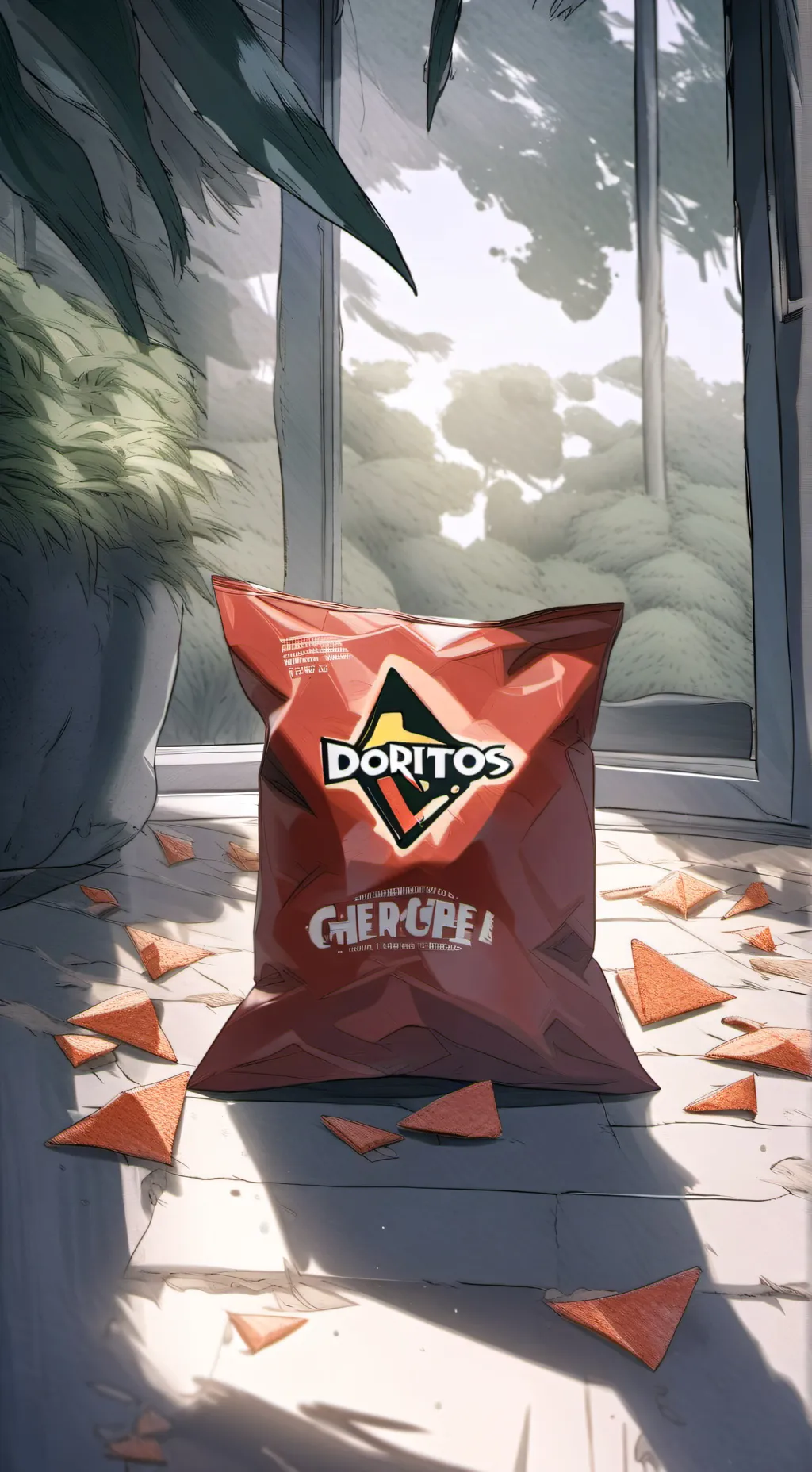 ai character: Doritos background