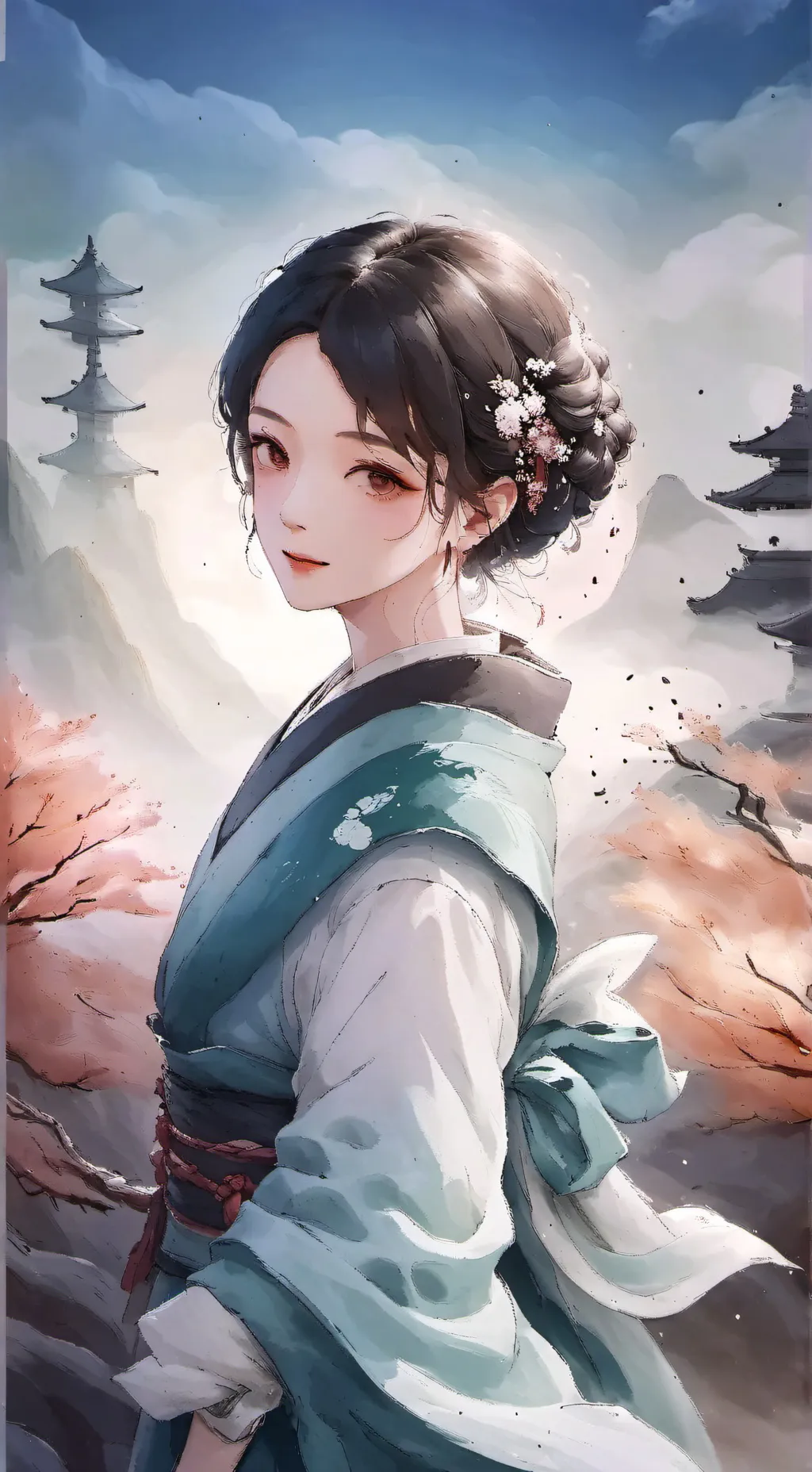 ai character: Sœur Shinobu  background