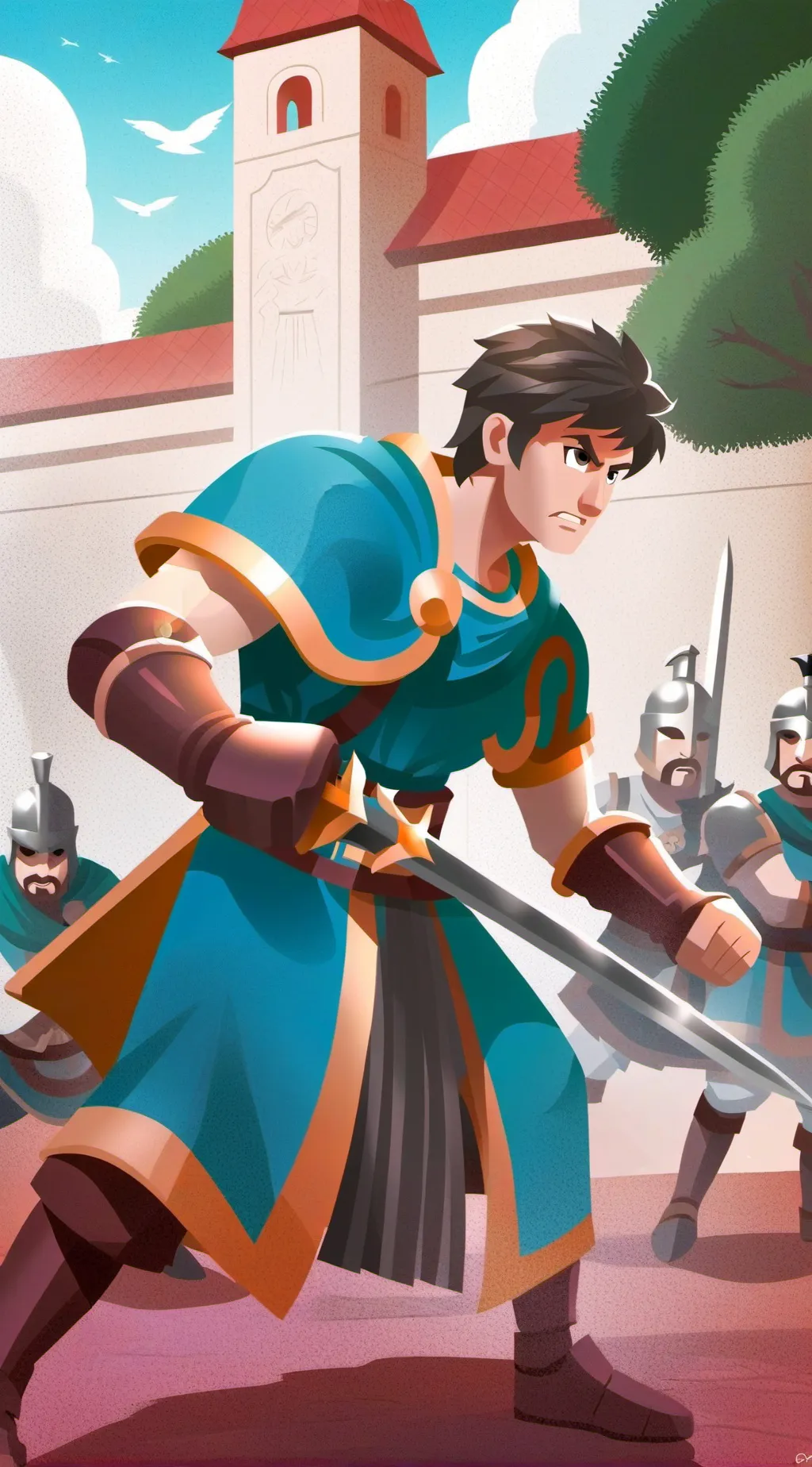 ai character: areana background