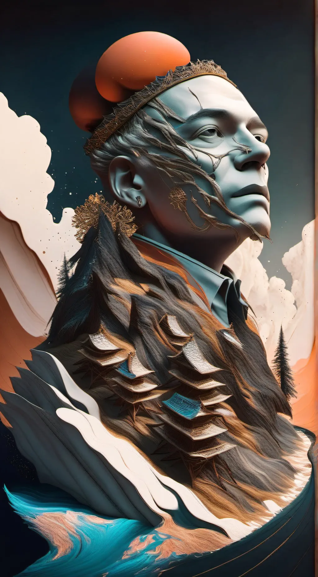 ai character: w and gs background