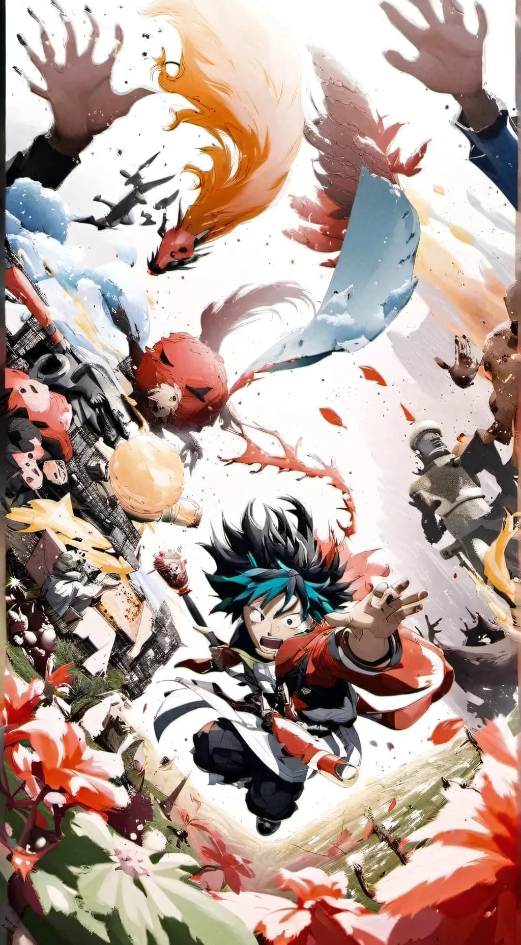 ai character: hija de All Might  background