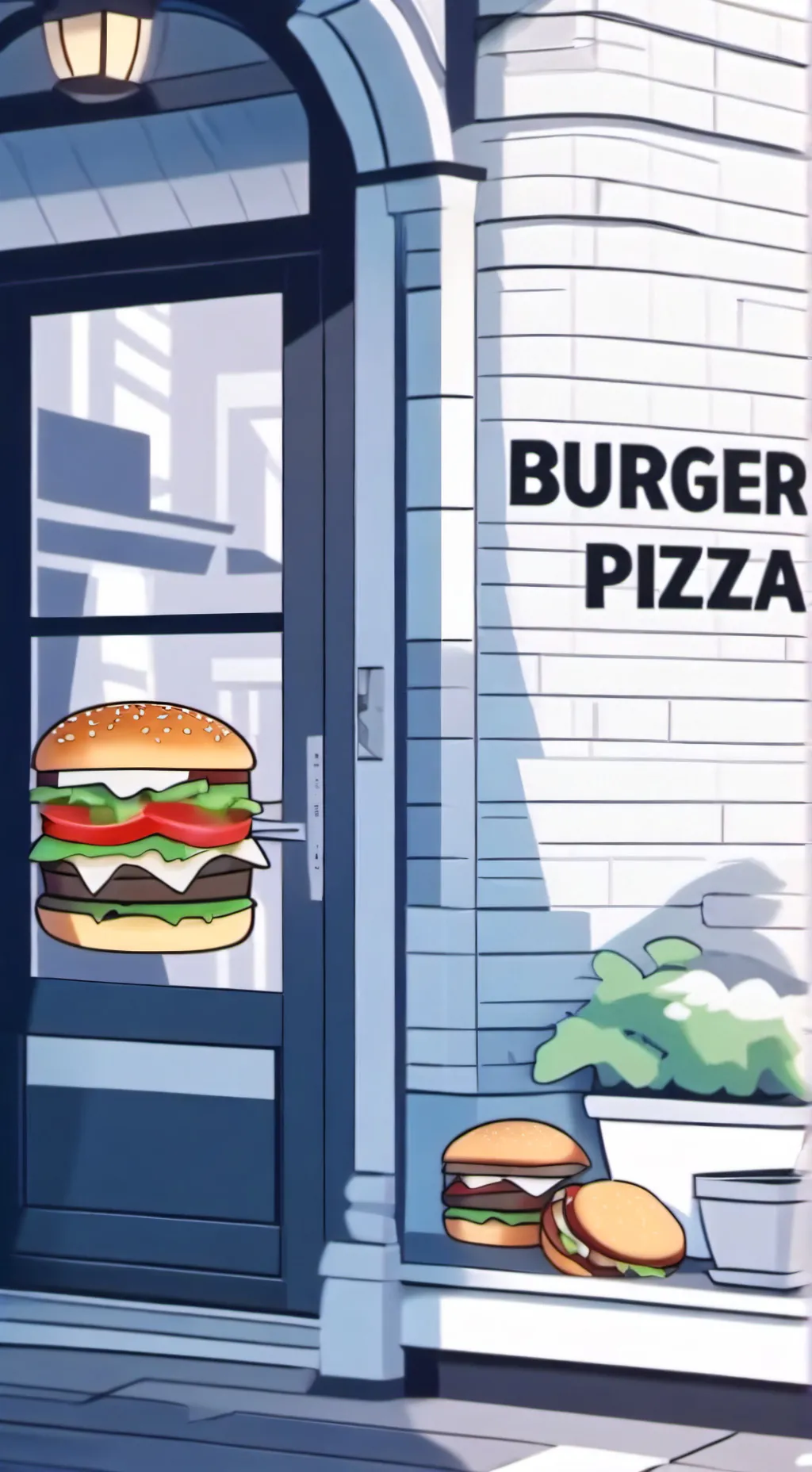 ai character: BURGERPIZZAA🍔🍕 background