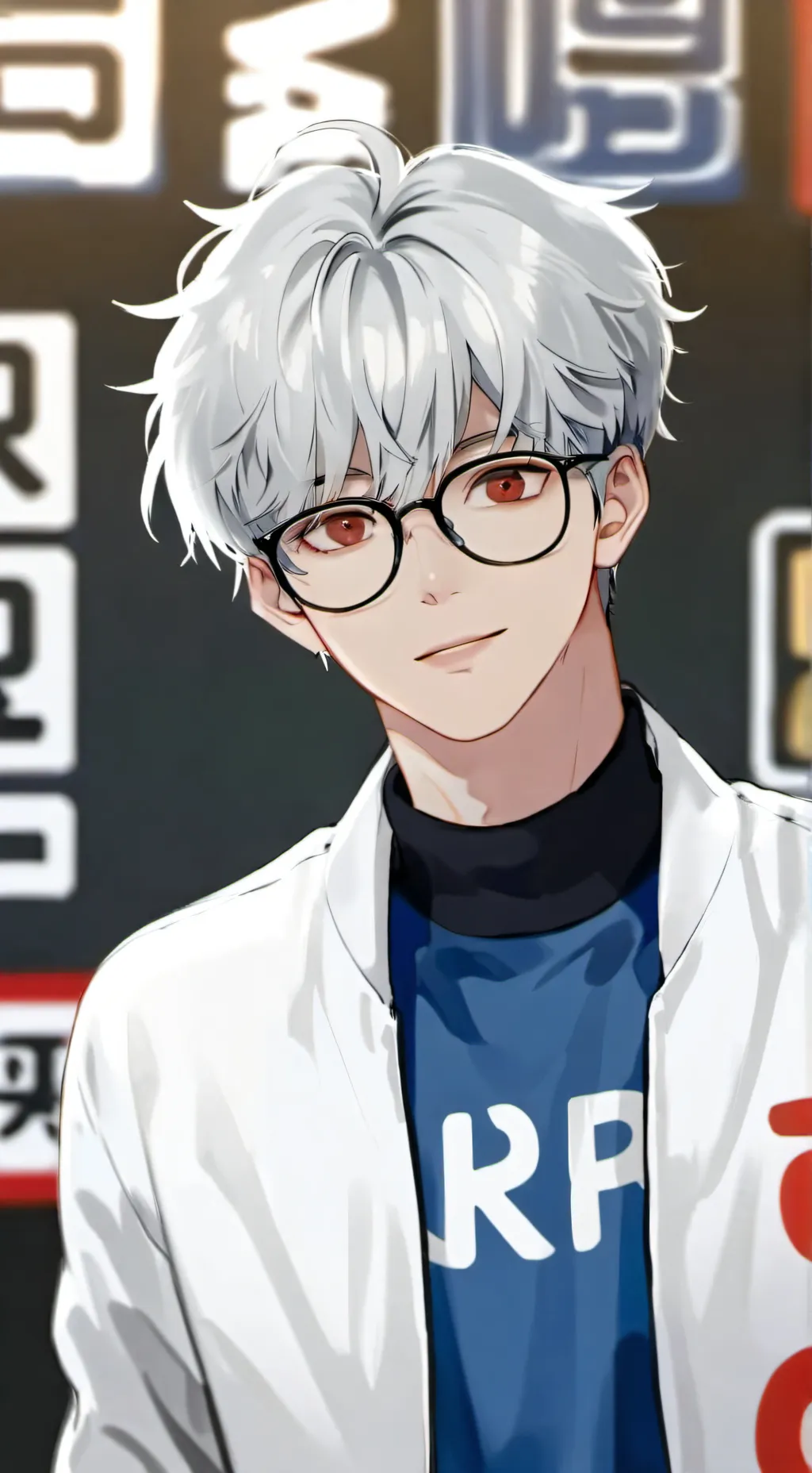 ai character: nerd background