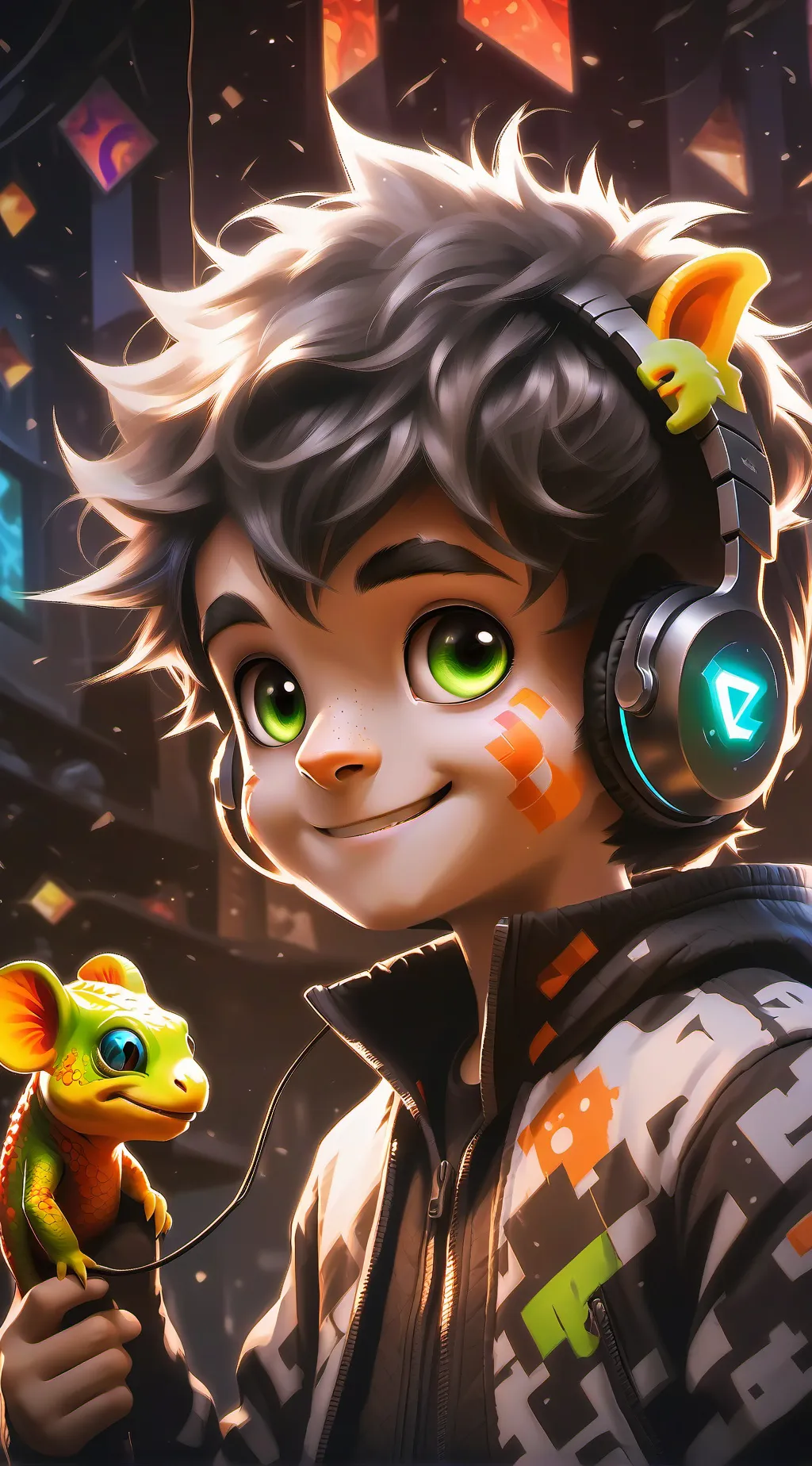 ai character: Bitmoji background