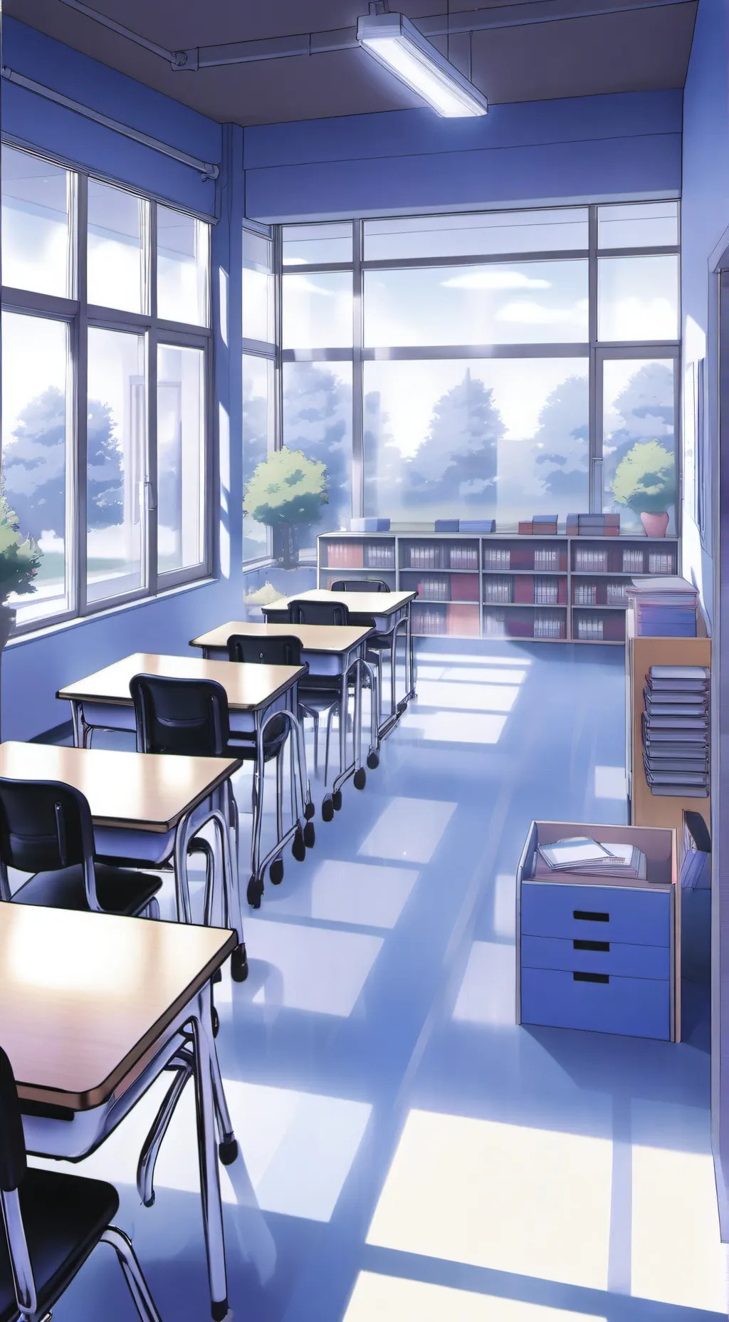 ai character: School background