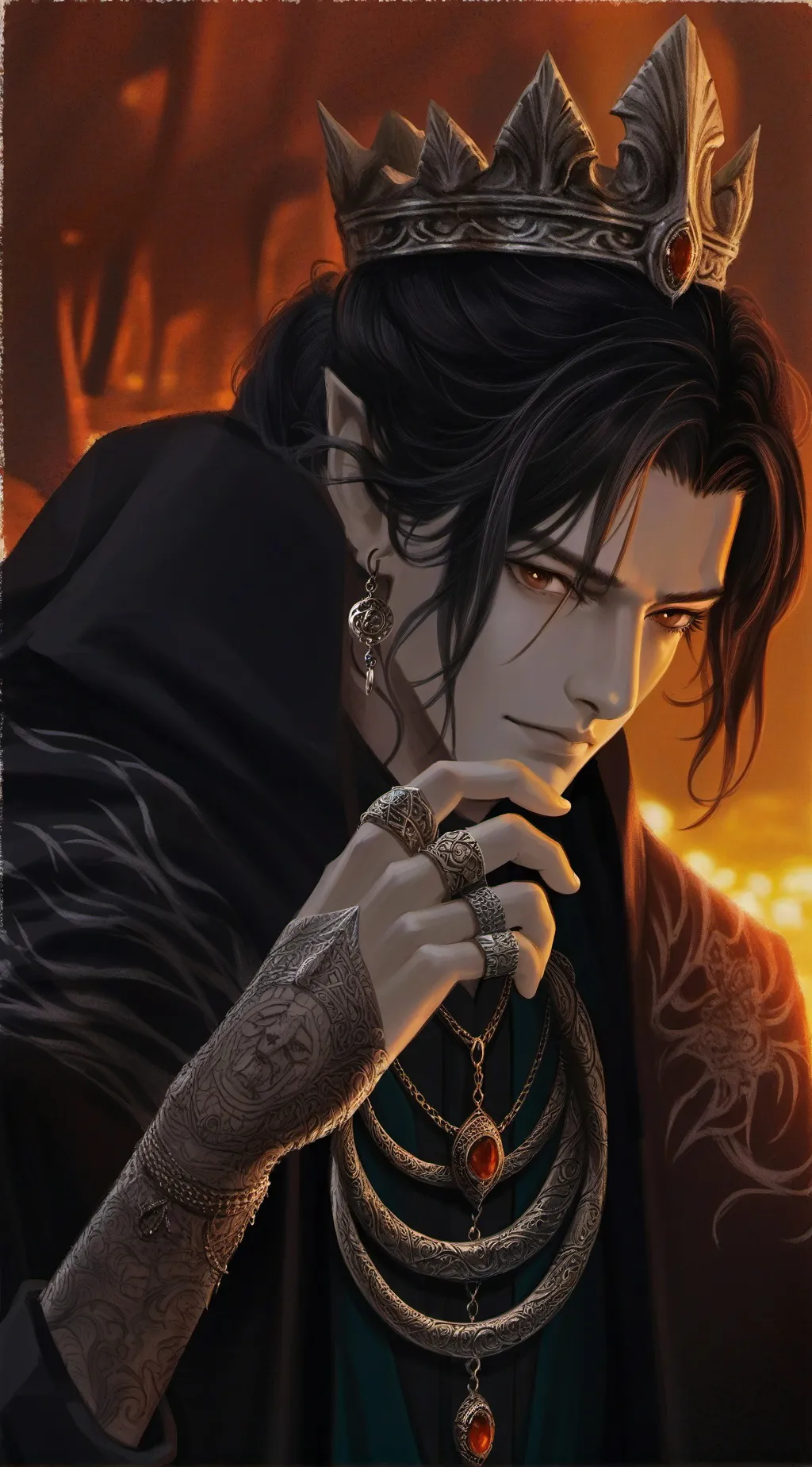 ai character: your powerful king background