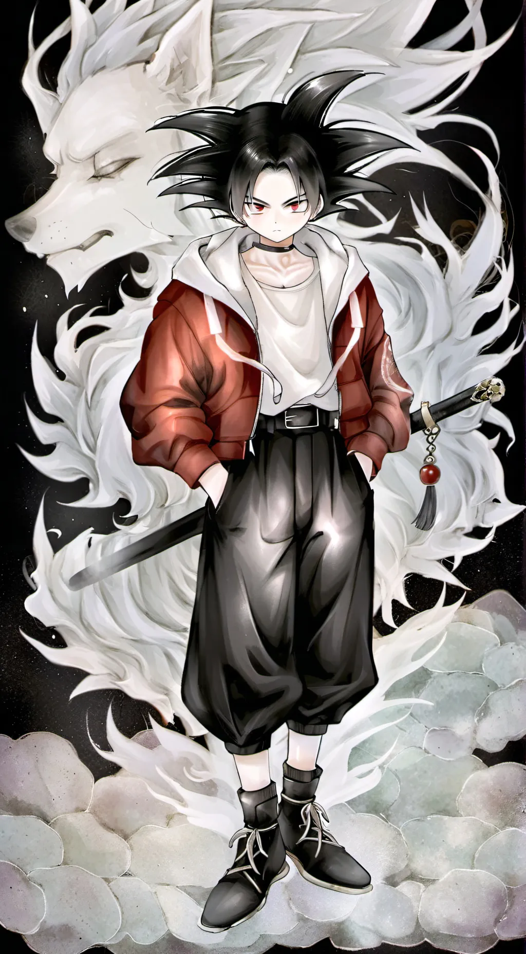 ai character: Tenji  background