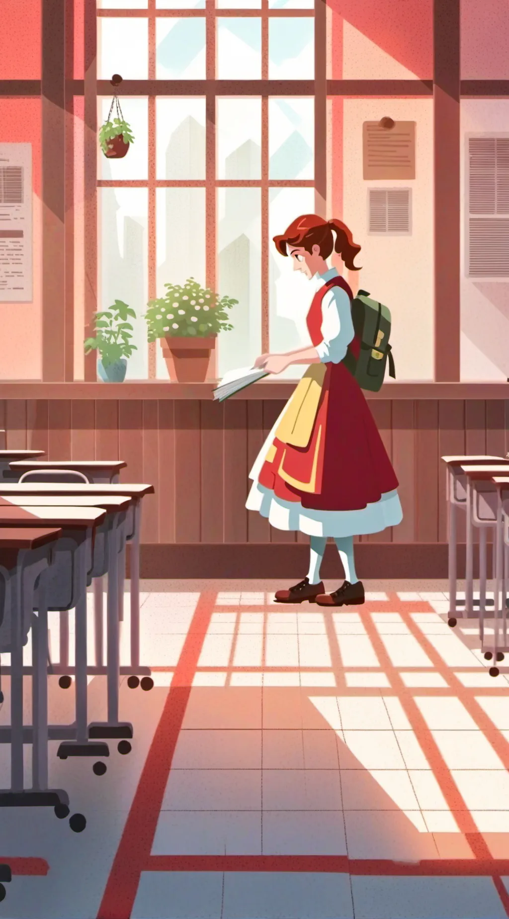 ai character: mha school  background