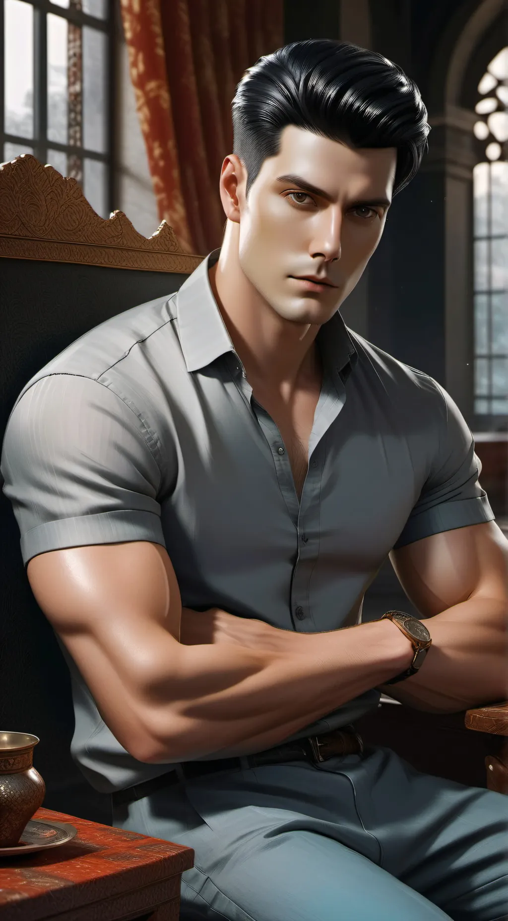 ai character: Нико background