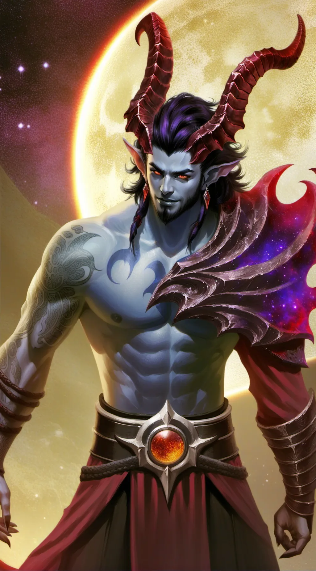 ai character: Crescent background