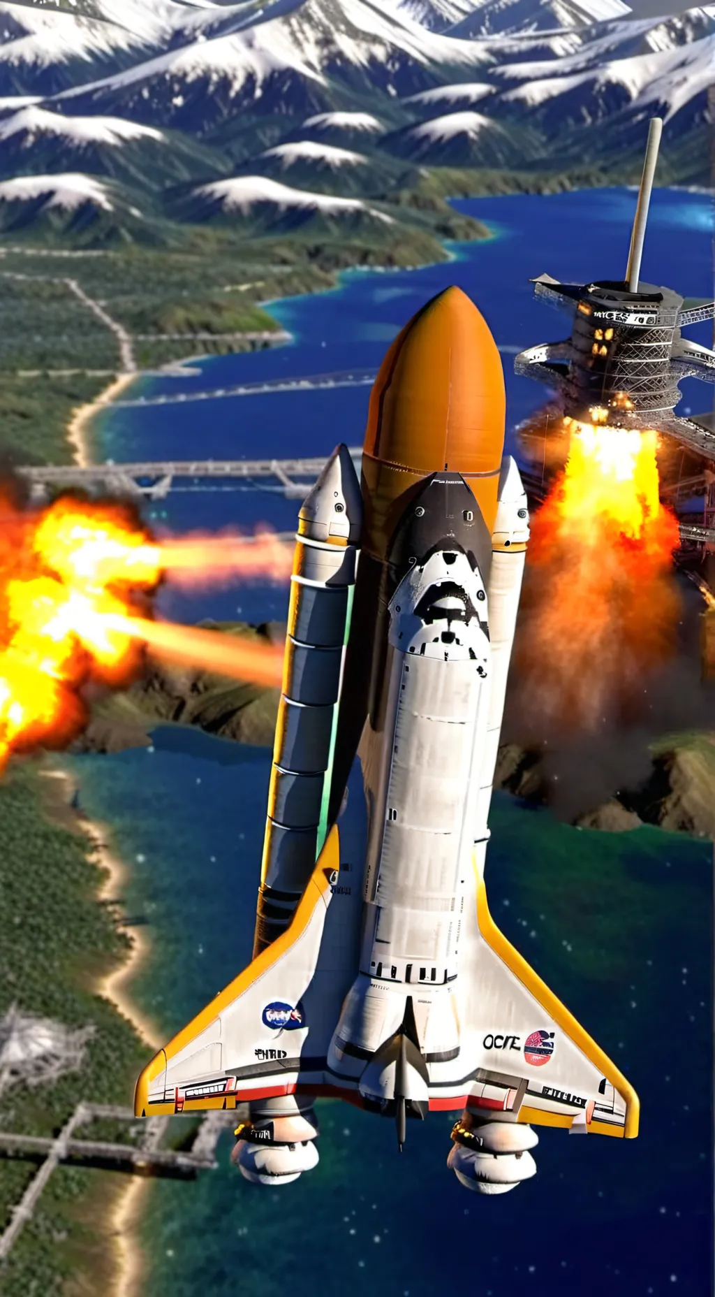 ai character: LIFT OFF background