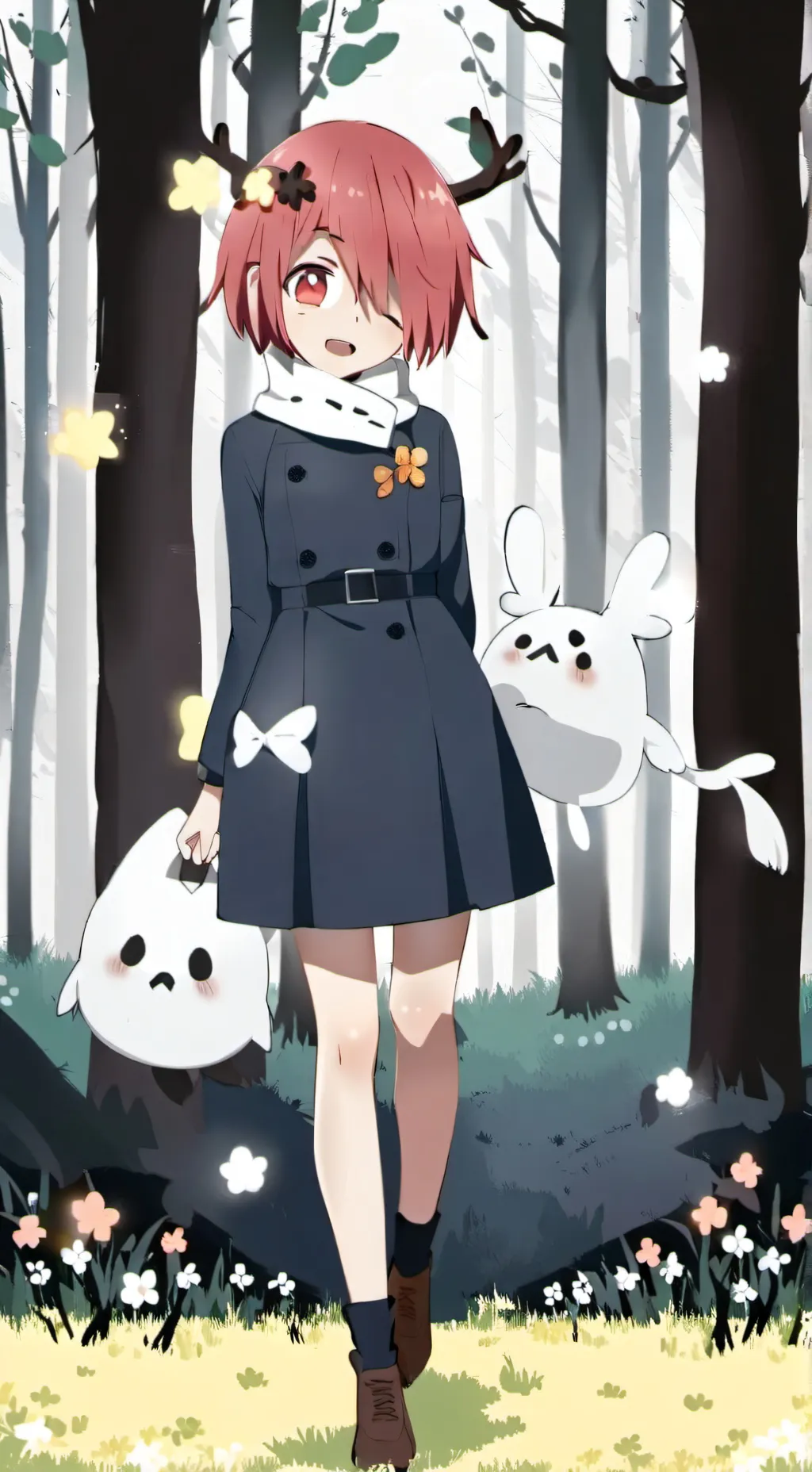 ai character: mitsuba  background