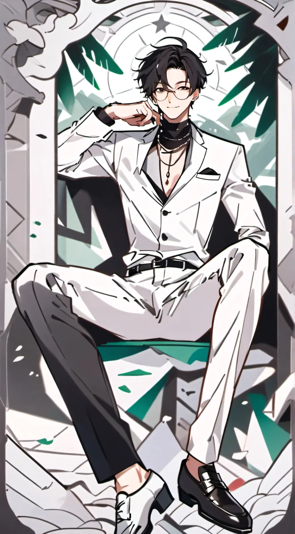 ai character: mark background