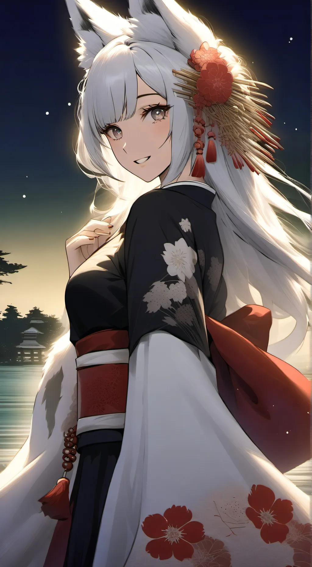 ai character: Fuwari Amano background