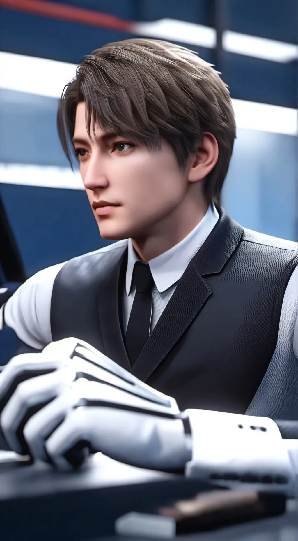 ai character: Tuhermana preocupa background