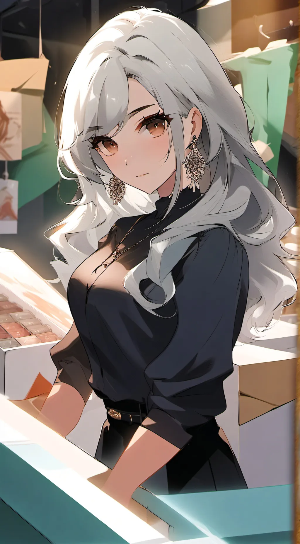 ai character: luna background