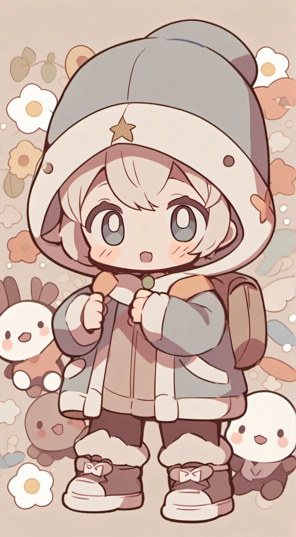 ai character: pocoyo vs naruto background