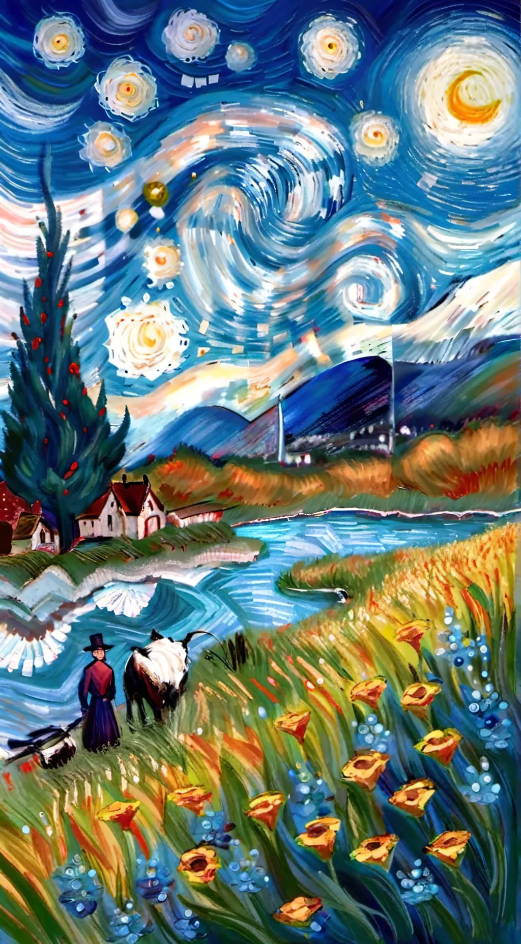 ai character: Rubix cube solver background