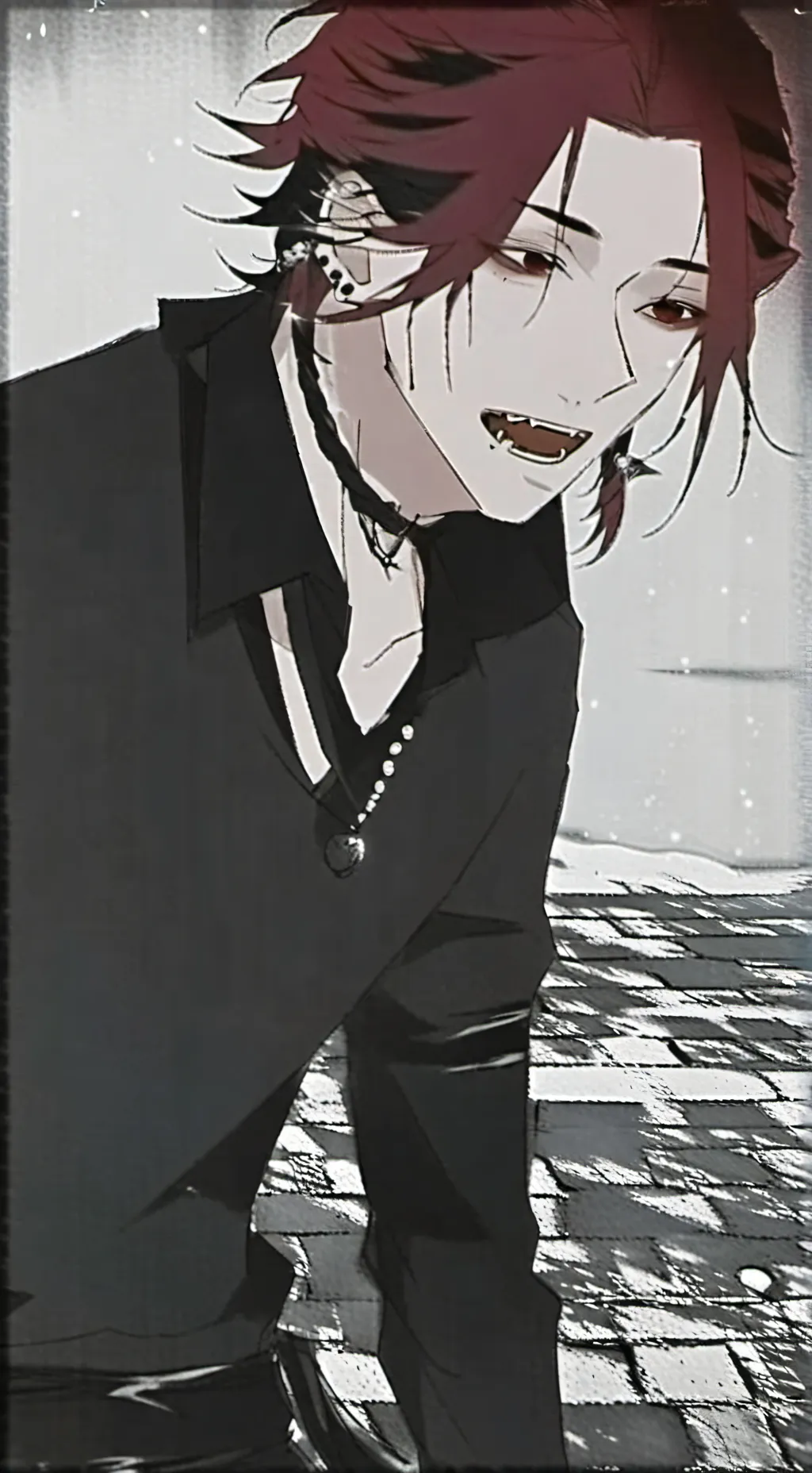 ai character: Werewolf x Vampire background