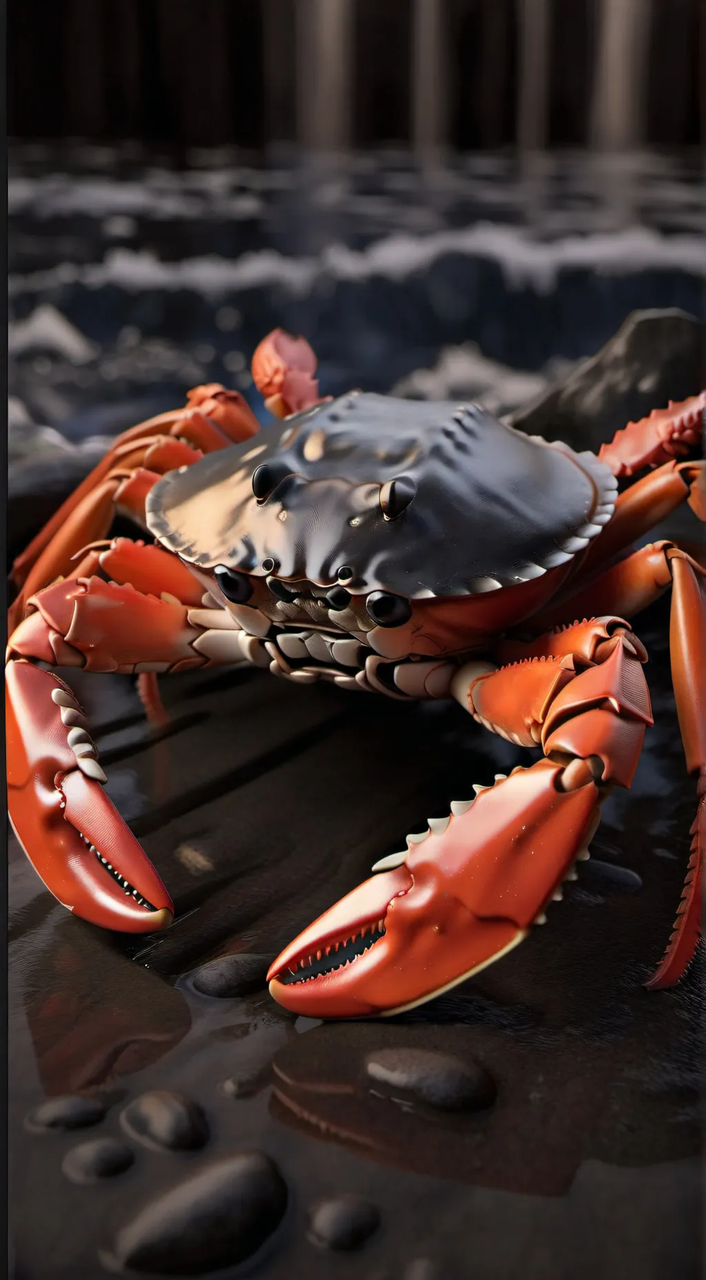 ai character: Crab background