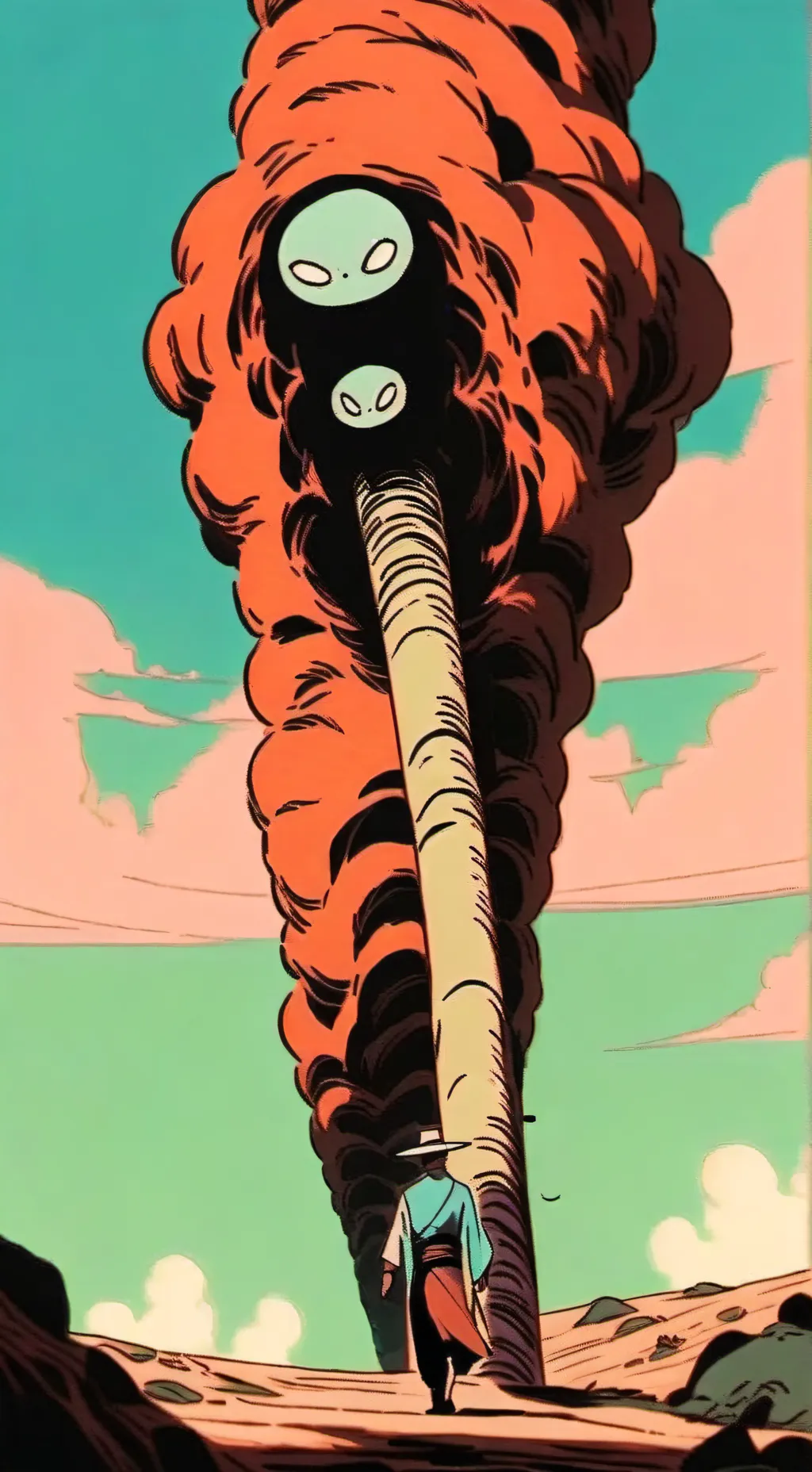 ai character: stick background