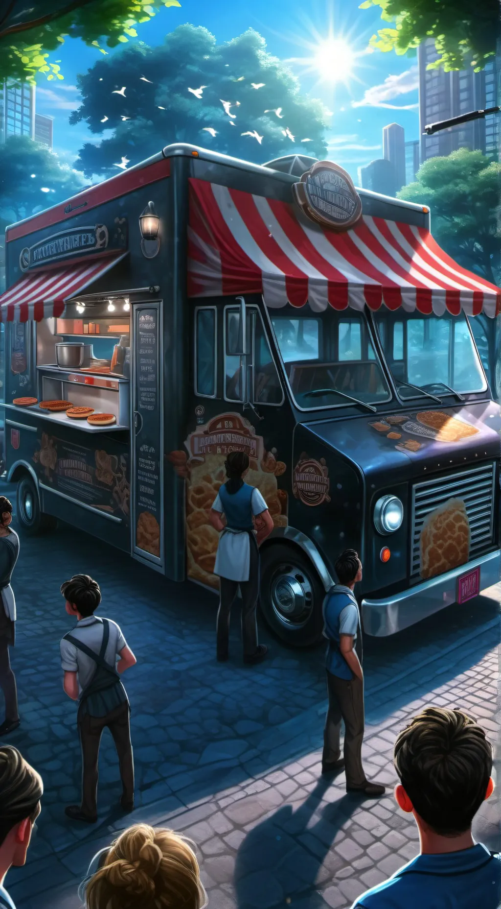 ai character: Waffle Tycoon background