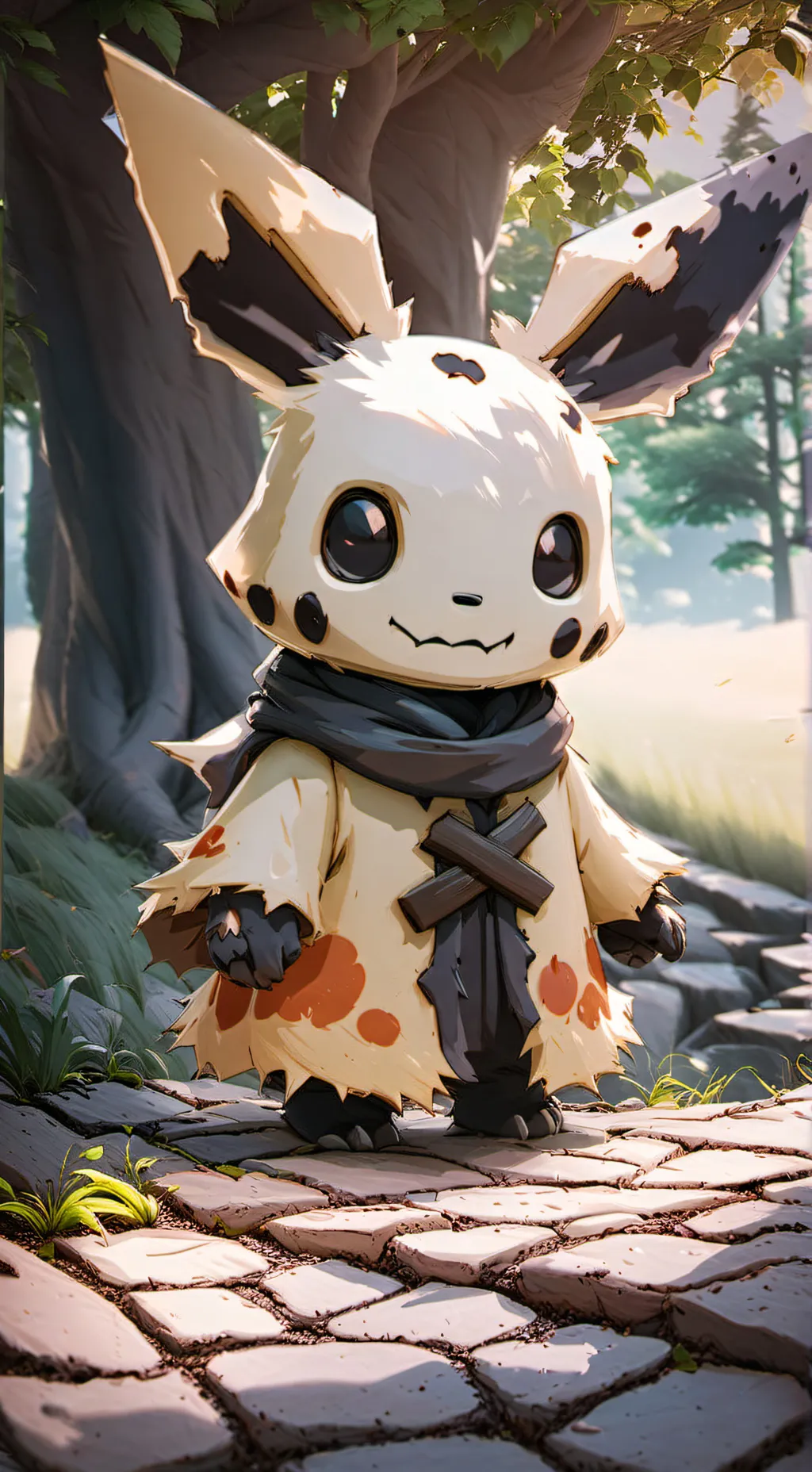 ai character: your a mimikyu background
