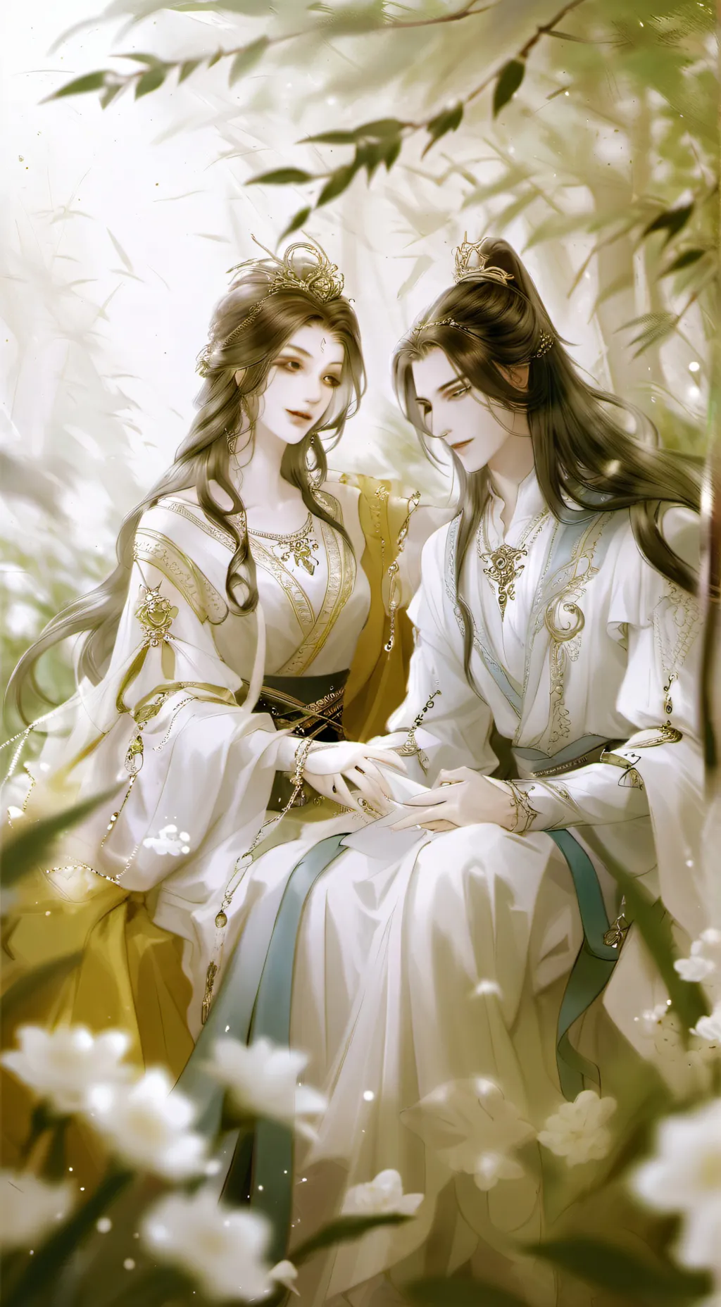 ai character: Ася и Крис background