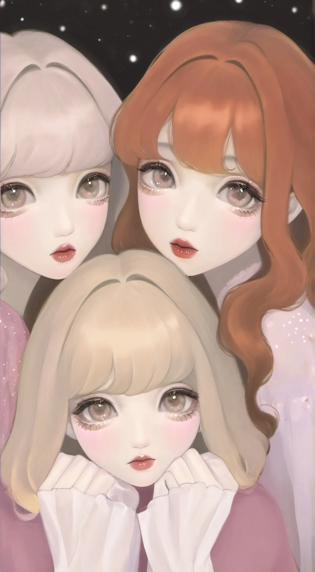 ai character: nara,sana,lily background
